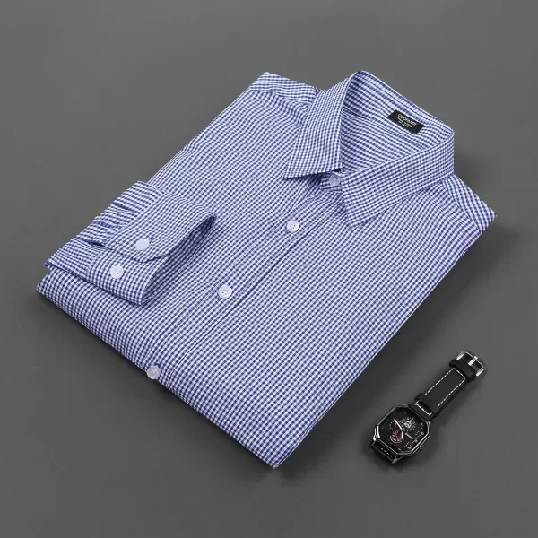 COOFANDY Men's Muscle Fit Dress Shirt Wrinkle Free Long Sleeve Button Down Shirt)