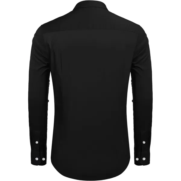 COOFANDY Men's Muscle Fit Dress Shirt Wrinkle Free Long Sleeve Button Down Shirt