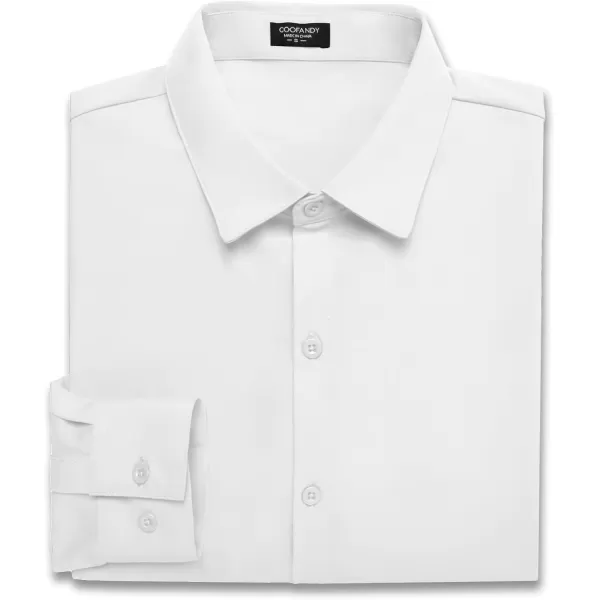 COOFANDY Men's Muscle Fit Dress Shirts Stretch Wrinkle-Free Long Sleeve Casual Button Down Shirts