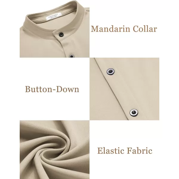 COOFANDY Mens Muscle Fit Dress Shirts Wrinkle Free Long Sleeve Casual Button Down Shirts