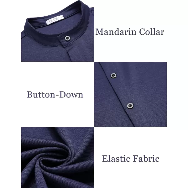 COOFANDY Mens Muscle Fit Dress Shirts Wrinkle Free Long Sleeve Casual Button Down Shirts