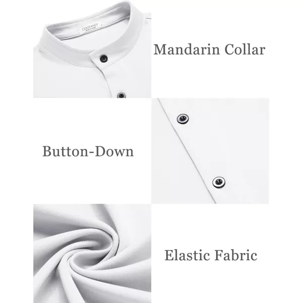 COOFANDY Mens Muscle Fit Dress Shirts Wrinkle Free Long Sleeve Casual Button Down Shirts
