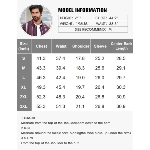 COOFANDY Mens Muscle Fit Dress Shirts Wrinkle Free Long Sleeve Casual Button Down Shirts