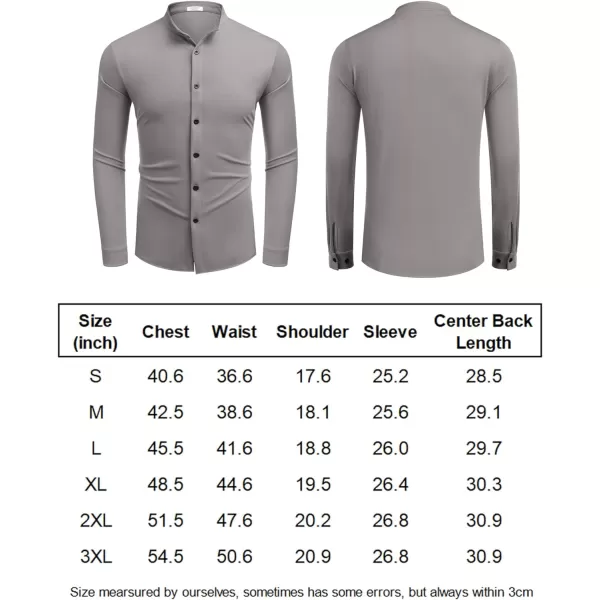 COOFANDY Mens Muscle Fit Dress Shirts Wrinkle Free Long Sleeve Casual Button Down Shirts