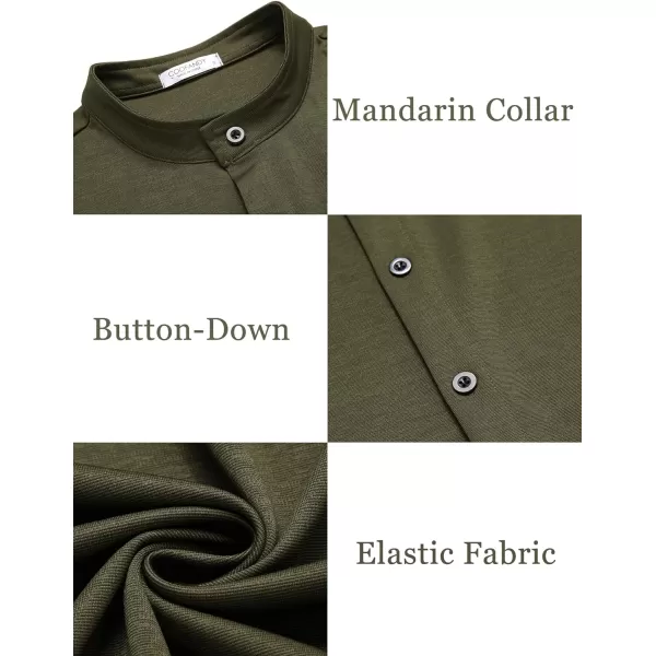 COOFANDY Mens Muscle Fit Dress Shirts Wrinkle Free Long Sleeve Casual Button Down Shirts