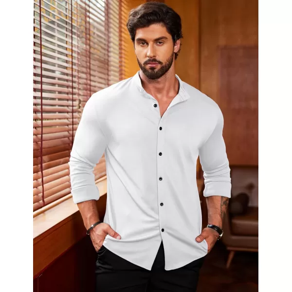 COOFANDY Mens Muscle Fit Dress Shirts Wrinkle Free Long Sleeve Casual Button Down Shirts