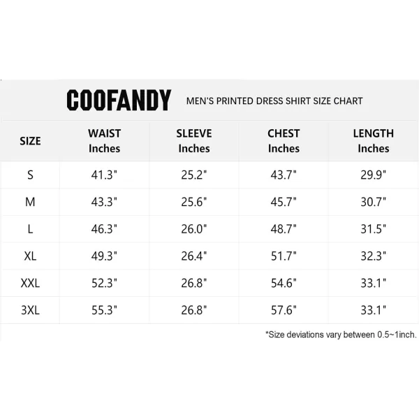 COOFANDY Men's Print Button Down Dress Shirt Fashion Long Sleeve Casual Shirts