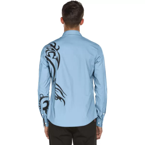 COOFANDY Men's Print Button Down Dress Shirt Fashion Long Sleeve Casual Shirts