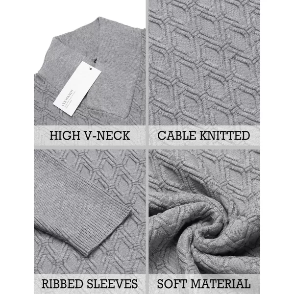 COOFANDY Mens Pullover Sweaters Fashion Diamond Knit Sweater Stylish Knitwear Lightweight Jumper