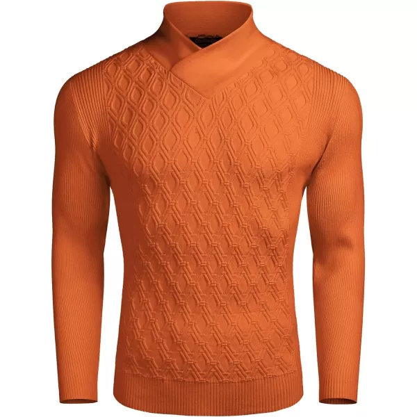 COOFANDY Mens Pullover Sweaters Fashion Diamond Knit Sweater Stylish Knitwear Lightweight Jumper