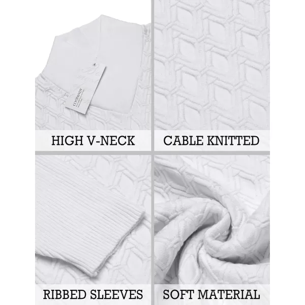 COOFANDY Mens Pullover Sweaters Fashion Diamond Knit Sweater Stylish Knitwear Lightweight Jumper