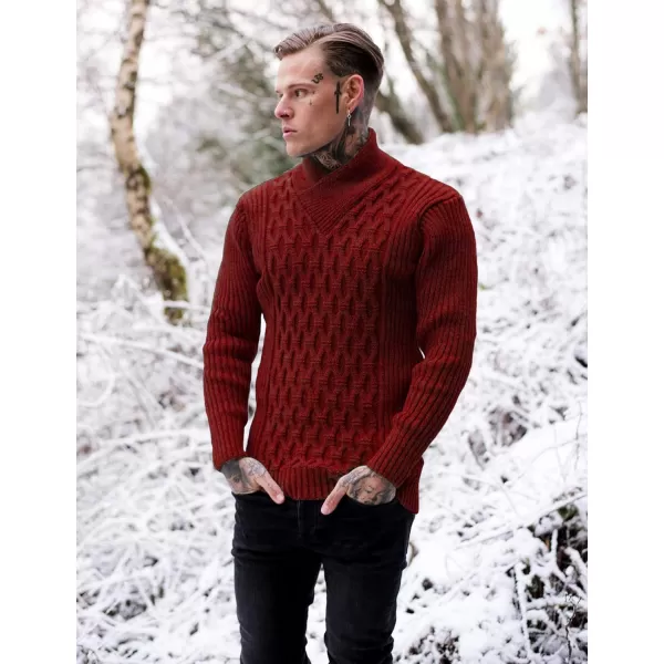 COOFANDY Mens Pullover Sweaters Fashion Diamond Knit Sweater Stylish Knitwear Lightweight Jumper