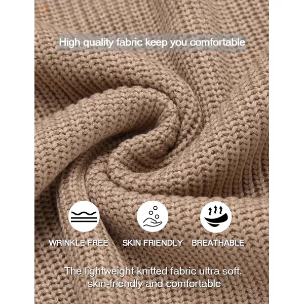 COOFANDY Men's Quarter Zip Polo Sweater Knit Pullover Long Sleeve Casual Dress Slim Fit Shirt