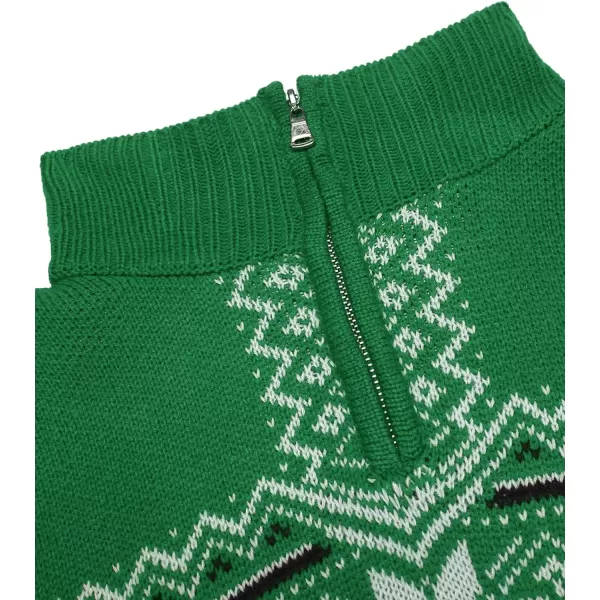 COOFANDY Men's Quarter Zip Pullover Sweater Casual Zip Up Polo Sweater Knit)