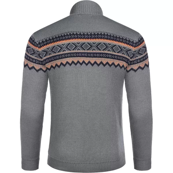 COOFANDY Men's Quarter Zip Pullover Sweater Casual Zip Up Polo Sweater Knit