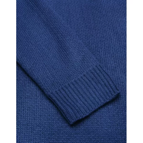 COOFANDY Men's Quarter Zip Pullover Sweater Casual Zip Up Polo Sweater Knit