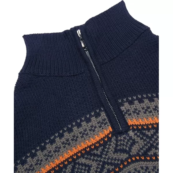 COOFANDY Men's Quarter Zip Pullover Sweater Casual Zip Up Polo Sweater Knit