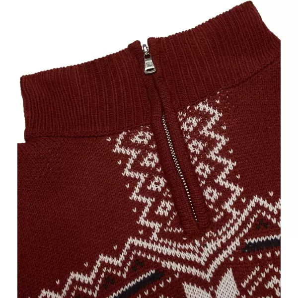 COOFANDY Men's Quarter Zip Pullover Sweater Casual Zip Up Polo Sweater Knit