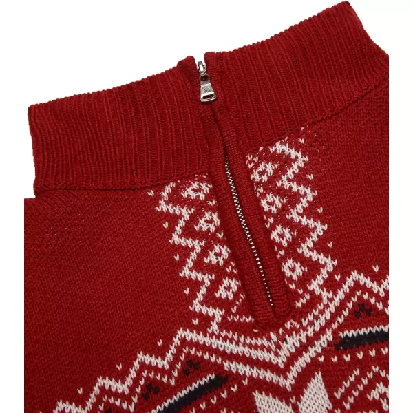 COOFANDY Men's Quarter Zip Pullover Sweater Casual Zip Up Polo Sweater Knit