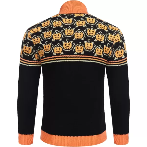 COOFANDY Men's Quarter Zip Pullover Sweater Casual Zip Up Polo Sweater Knit