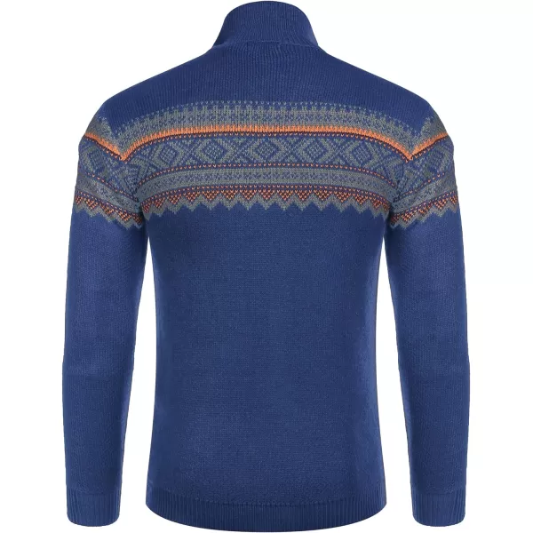 COOFANDY Men's Quarter Zip Pullover Sweater Casual Zip Up Polo Sweater Knit