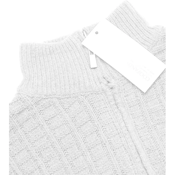 COOFANDY Men's Quarter Zip Sweaters Slim Fit Lightweight Cotton Knitted Casual Mock Neck Pullover Sweaters