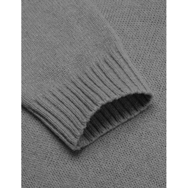 COOFANDY Men's Shawl Collar Pullover Sweater Relaxed Fit Casual Cotton Cable Knit Sweaters with Pockets