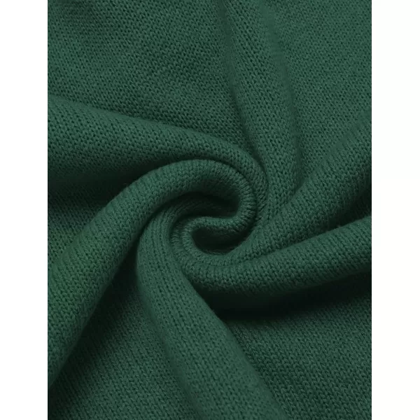 COOFANDY Men's Shawl Collar Pullover Sweater Relaxed Fit Casual Cotton Cable Knit Sweaters with Pockets