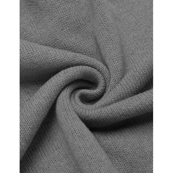 COOFANDY Men's Shawl Collar Pullover Sweater Relaxed Fit Casual Cotton Cable Knit Sweaters with Pockets