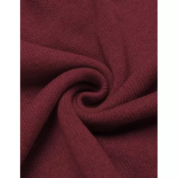 COOFANDY Men's Shawl Collar Pullover Sweater Relaxed Fit Casual Cotton Cable Knit Sweaters with Pockets