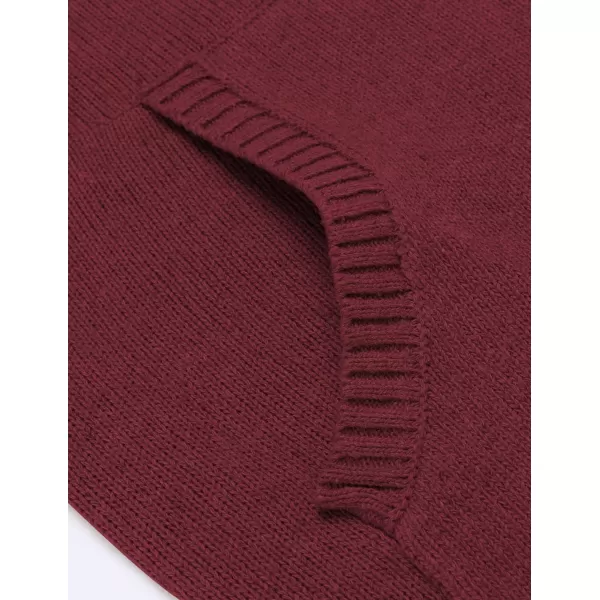 COOFANDY Men's Shawl Collar Pullover Sweater Relaxed Fit Casual Cotton Cable Knit Sweaters with Pockets