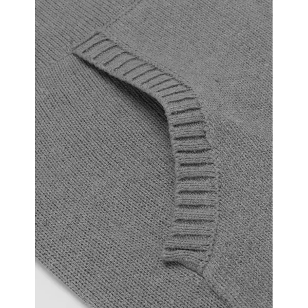 COOFANDY Men's Shawl Collar Pullover Sweater Relaxed Fit Casual Cotton Cable Knit Sweaters with Pockets