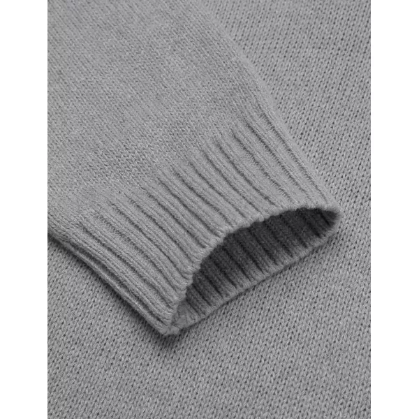 COOFANDY Men's Shawl Collar Pullover Sweater Relaxed Fit Casual Cotton Cable Knit Sweaters with Pockets