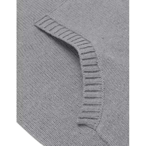 COOFANDY Men's Shawl Collar Pullover Sweater Relaxed Fit Casual Cotton Cable Knit Sweaters with Pockets