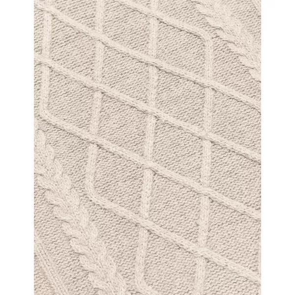 COOFANDY Men's Shawl Collar Sweaters V-Neck Relaxed Fit Cable Pullovers