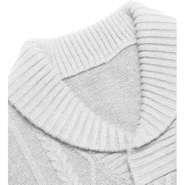 COOFANDY Men's Shawl Collar Sweaters V-Neck Relaxed Fit Cable Pullovers