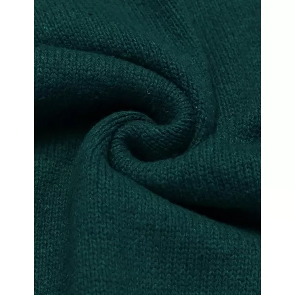 COOFANDY Men's Shawl Collar Sweaters V-Neck Relaxed Fit Cable Pullovers