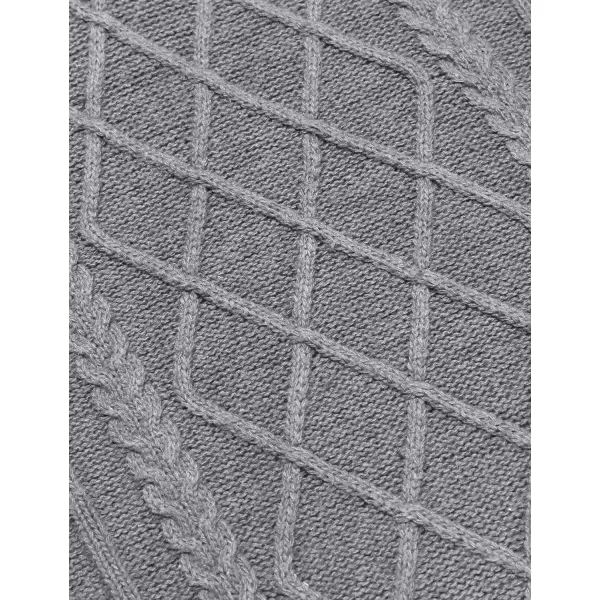 COOFANDY Men's Shawl Collar Sweaters V-Neck Relaxed Fit Cable Pullovers