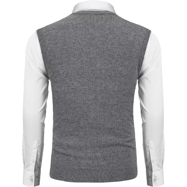 COOFANDY Men's Sleeveless Sweater Vest Lightweight V-Neck Cotton Vest Pullover