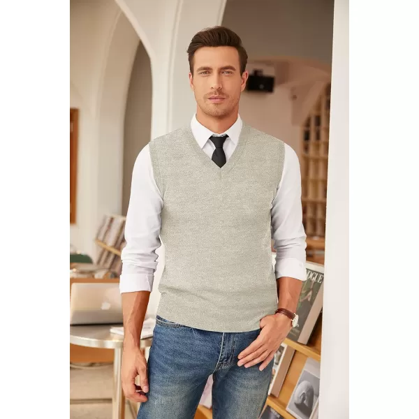 COOFANDY Men's Sleeveless Sweater Vest Lightweight V-Neck Cotton Vest Pullover