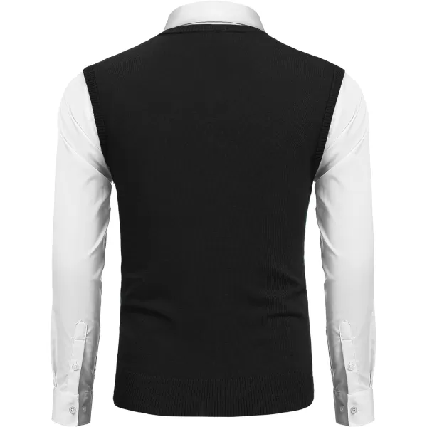 COOFANDY Men's Sleeveless Sweater Vest Lightweight V-Neck Cotton Vest Pullover