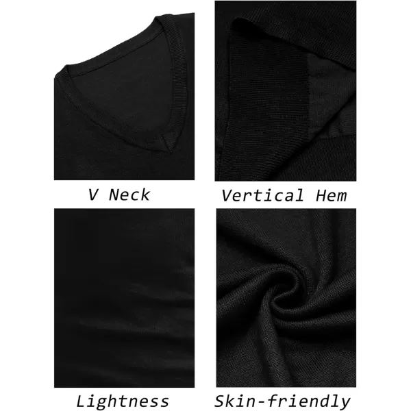 COOFANDY Men's Sleeveless Sweater Vest Lightweight V-Neck Cotton Vest Pullover