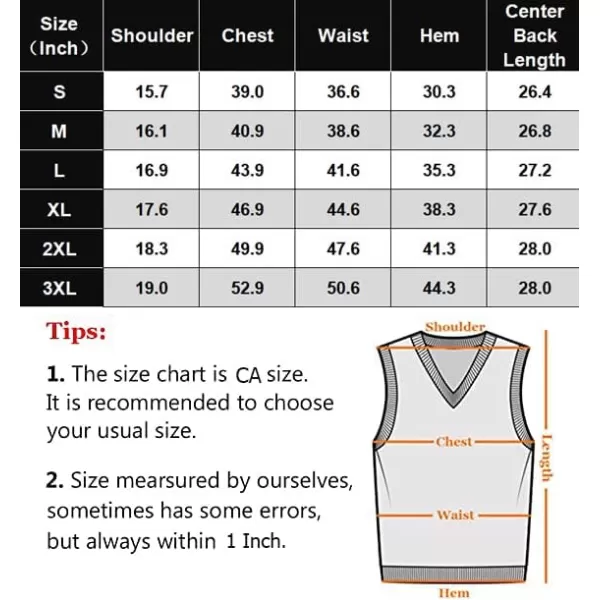 COOFANDY Men's Sleeveless Sweater Vest Lightweight V-Neck Cotton Vest Pullover