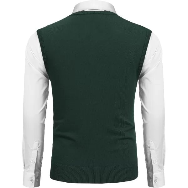 COOFANDY Men's Sleeveless Sweater Vest Lightweight V-Neck Cotton Vest Pullover