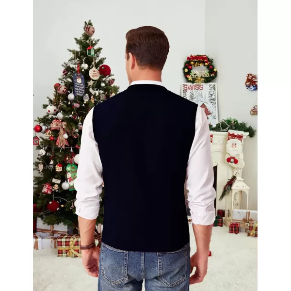 COOFANDY Men's Sleeveless Sweater Vest Lightweight V-Neck Cotton Vest Pullover
