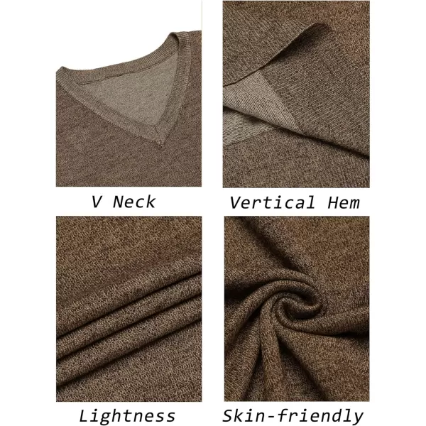 COOFANDY Men's Sleeveless Sweater Vest Lightweight V-Neck Cotton Vest Pullover
