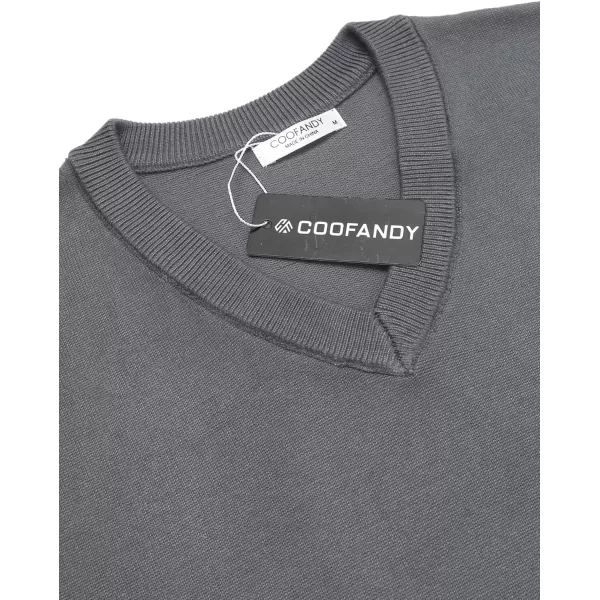 COOFANDY Men's Sleeveless V Neck Pullover Sweater Slim Fit Casual Argyle Sweater Vest