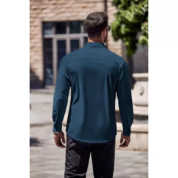 COOFANDY Men's Slim Fit Business Dress Shirts Wrinkle Free Long Sleeve Button Up Shirts Solid Formal Dress Shirt