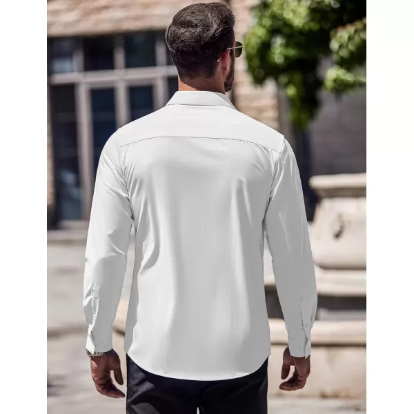 COOFANDY Men's Slim Fit Business Dress Shirts Wrinkle Free Long Sleeve Button Up Shirts Solid Formal Dress Shirt