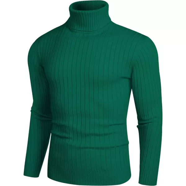 COOFANDY Men's Slim Fit Turtleneck Sweater Casual Pullover Sweater Lightweight Ribbed Sweater
